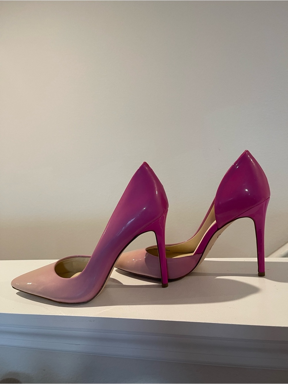 Jessica Simpson Pink Ombre Patent Pumps Heels Size 9.5 Barbiecore Y2K - Picture 2 of 12